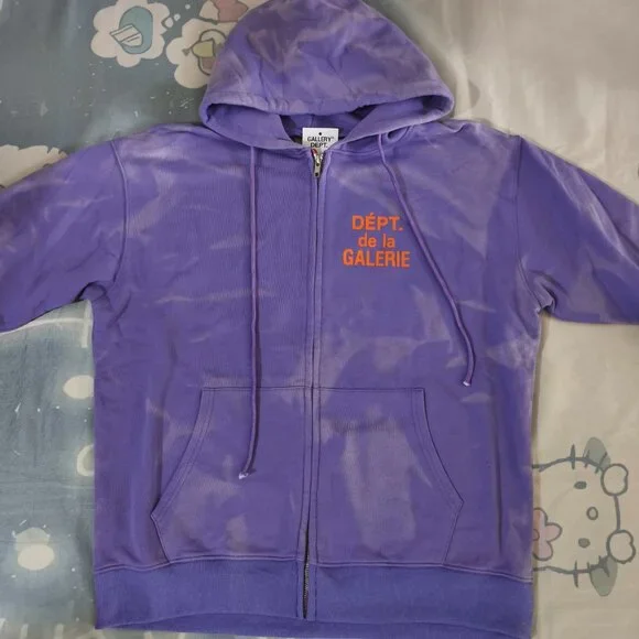 Gallery Dept. Tie-dye Zip-up Hooded Sweatshirt - Picture 3 of 8